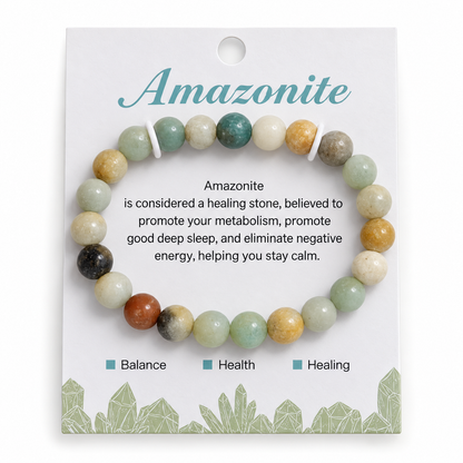 AMAZONITE Beaded Bracelets