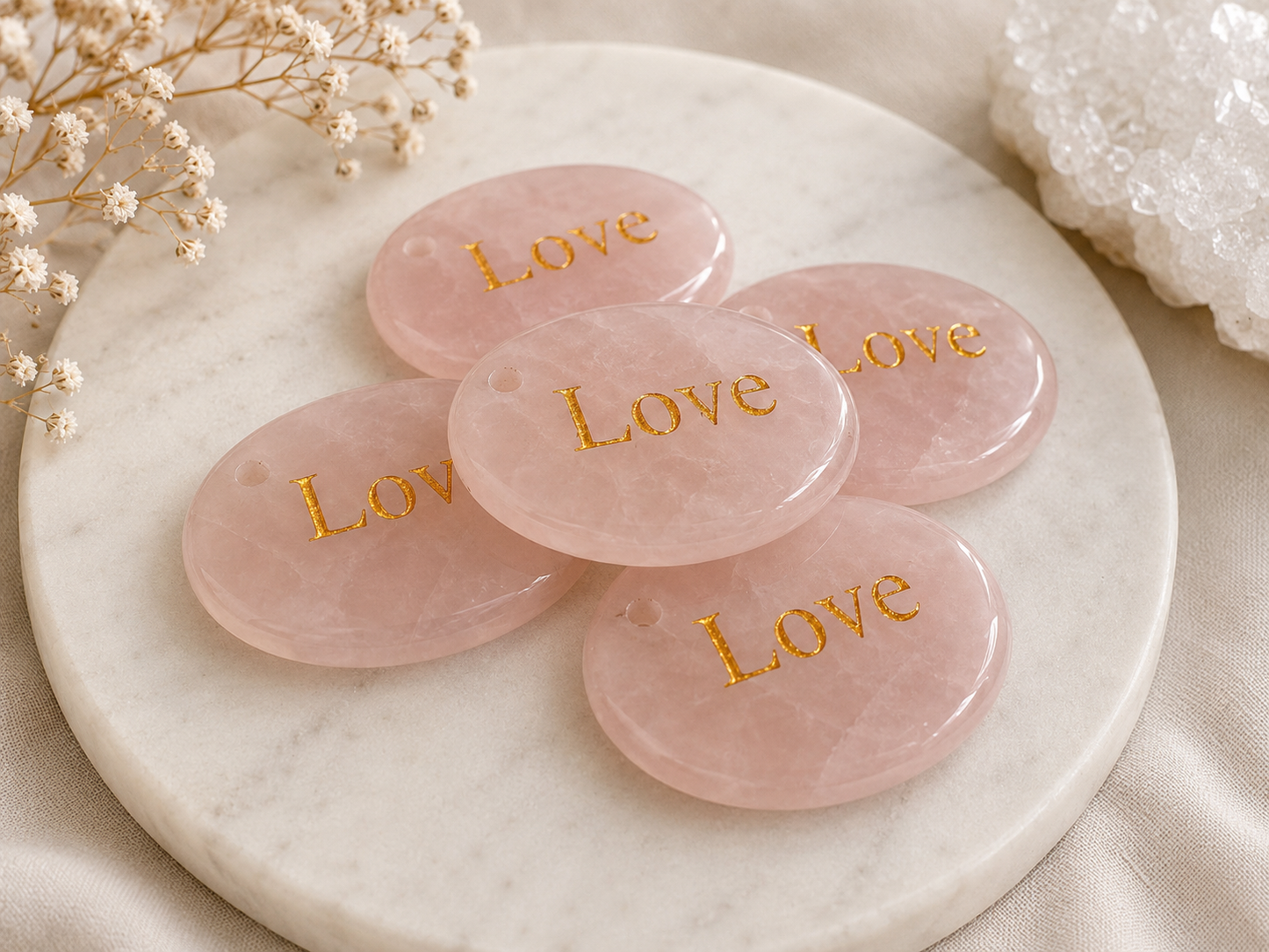 Engraved Crystal Thumbstone