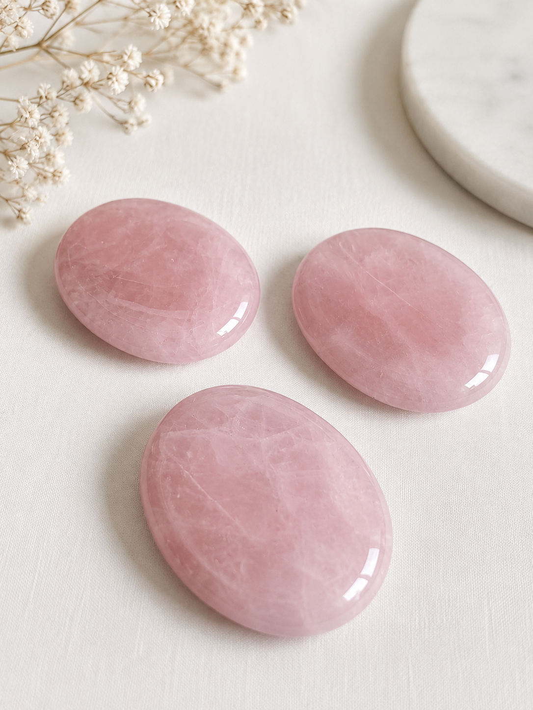 Rose Quartz Crystal Thumbstone