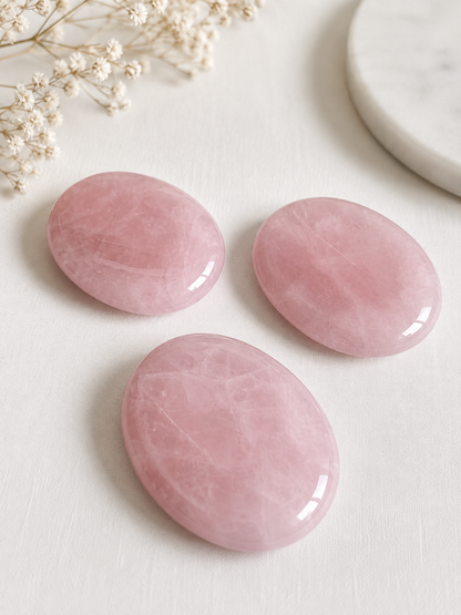 Rose Quartz Crystal Thumbstone