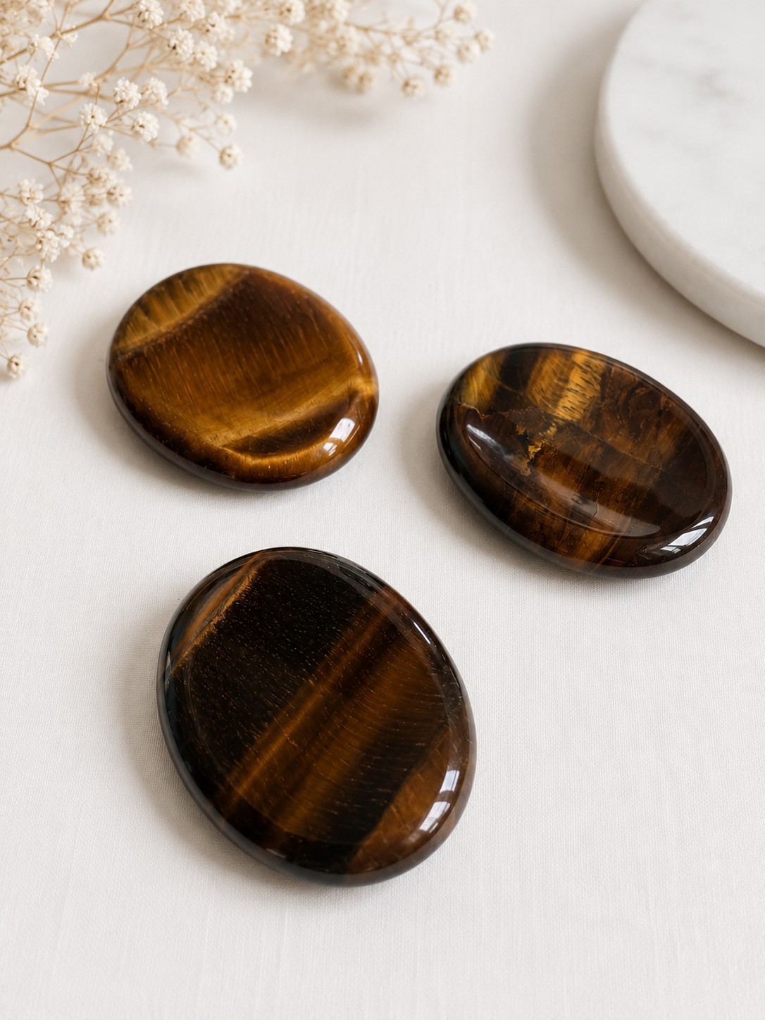 Golden Tigers Eye Crystal Thumbstone