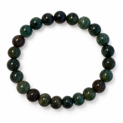 MOSS AGATE Crystal Beaded Bracelets