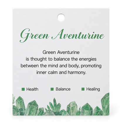 GREEN AVENTURINE  Crystal Beaded Bracelets