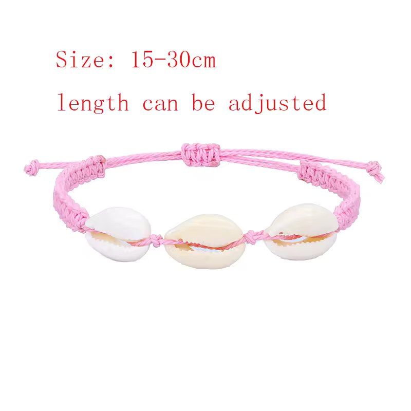 Adjustable Woven Shell Bracelets