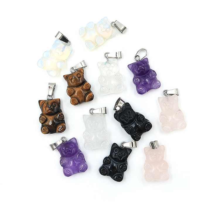 Crystal Bear Necklace