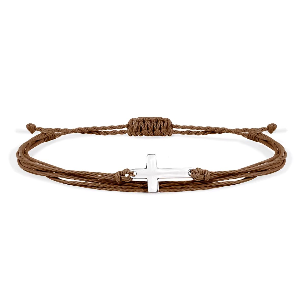 Corded Cross Adjustable Bracelets