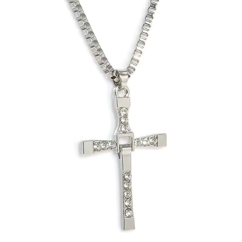 Foxy Alloy Cross Necklace