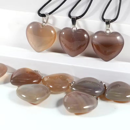 Foxy Crystal Heart Necklaces