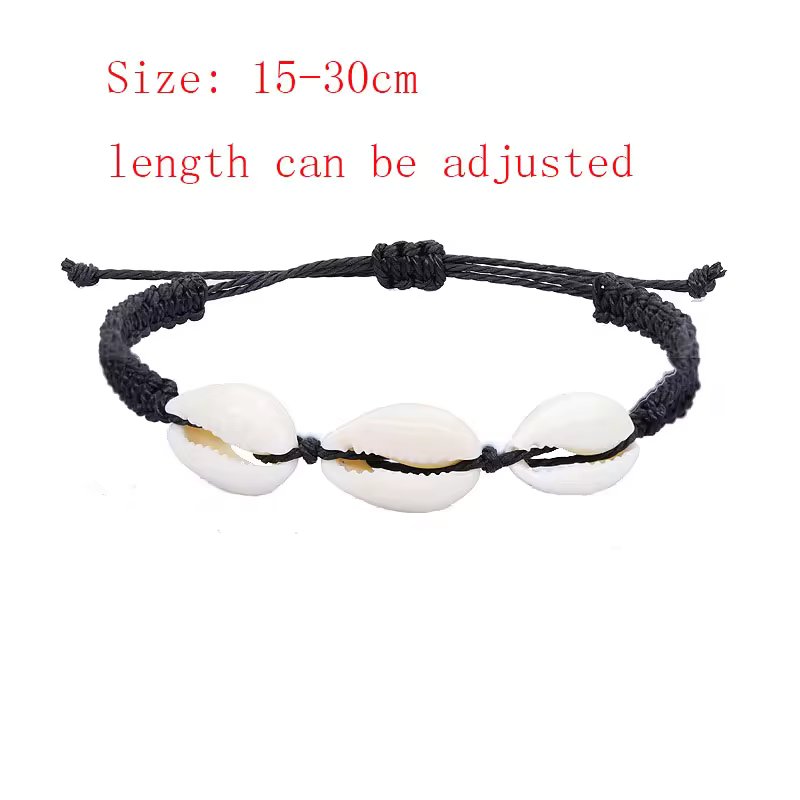 Adjustable Woven Shell Bracelets