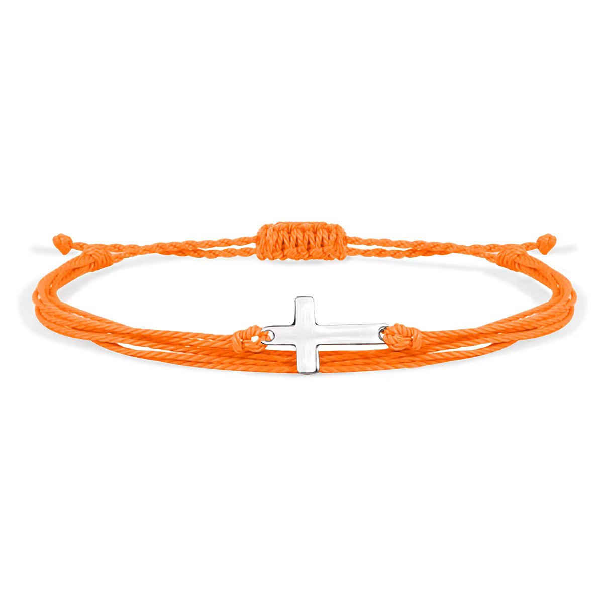 Corded Cross Adjustable Bracelets