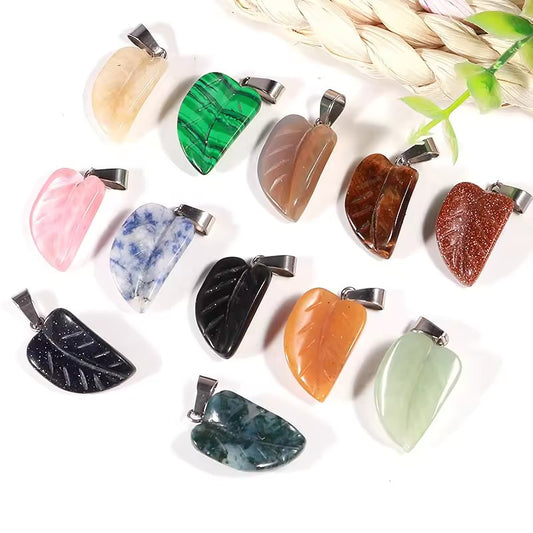 Crystal Leaf Necklaces