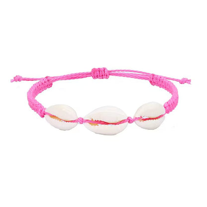 Adjustable Woven Shell Bracelets