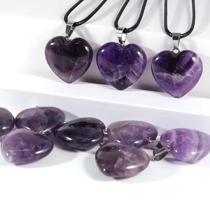 Foxy Crystal Heart Necklaces