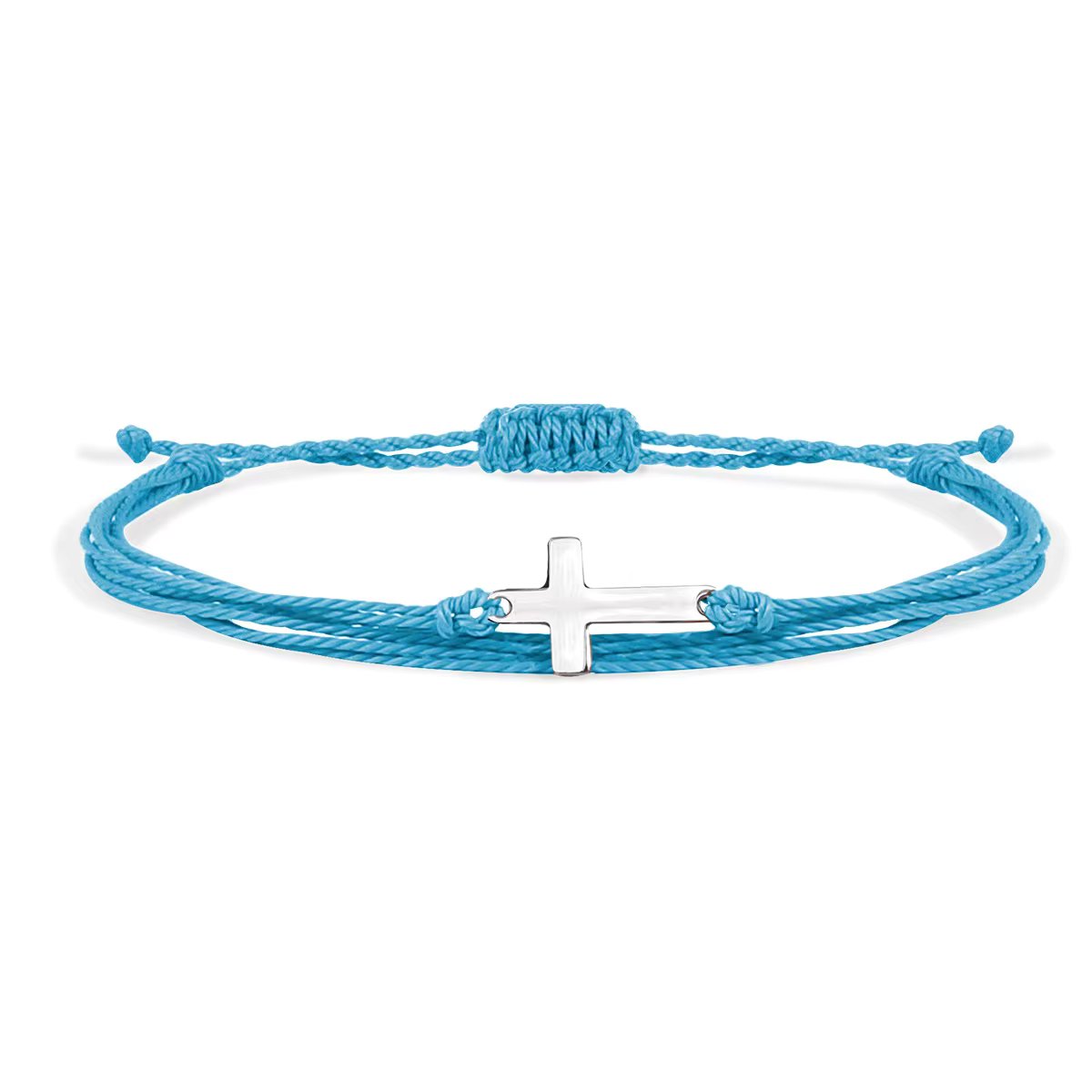 Corded Cross Adjustable Bracelets