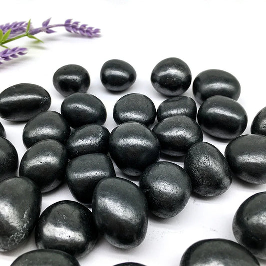 Black Shungite Crystal Tumblestones.