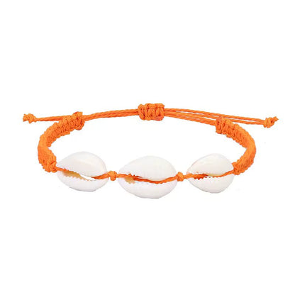 Adjustable Woven Shell Bracelets