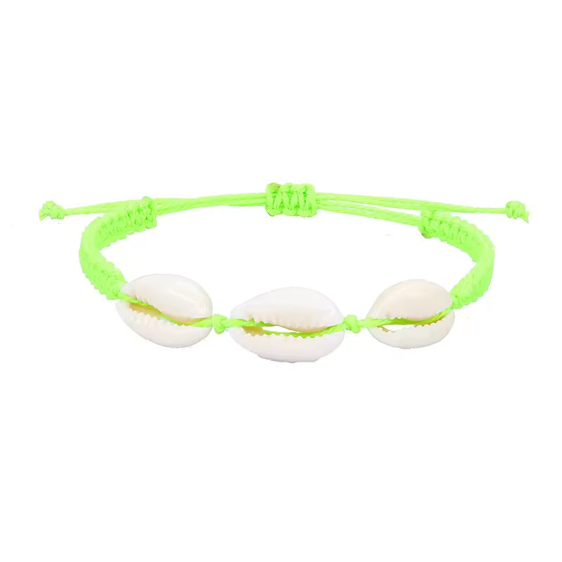 Adjustable Woven Shell Bracelets