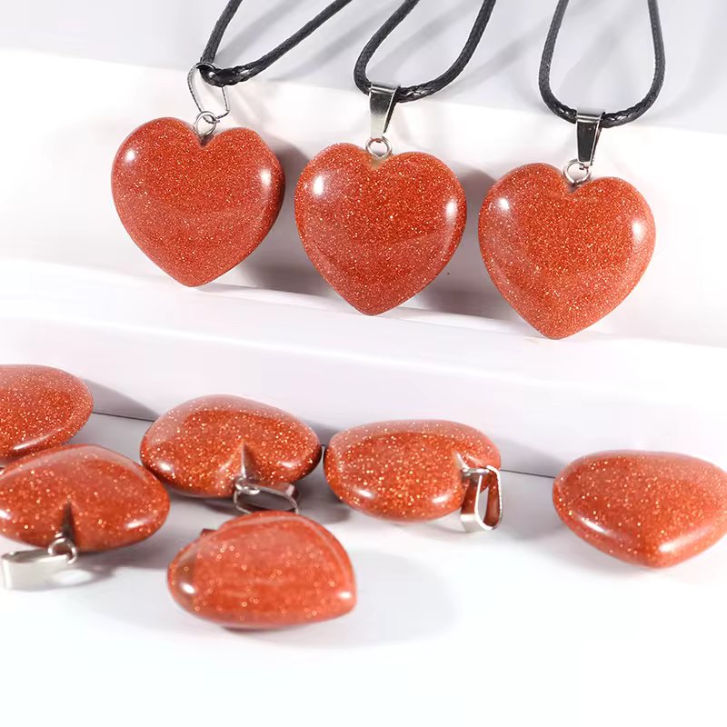 Foxy Crystal Heart Necklaces