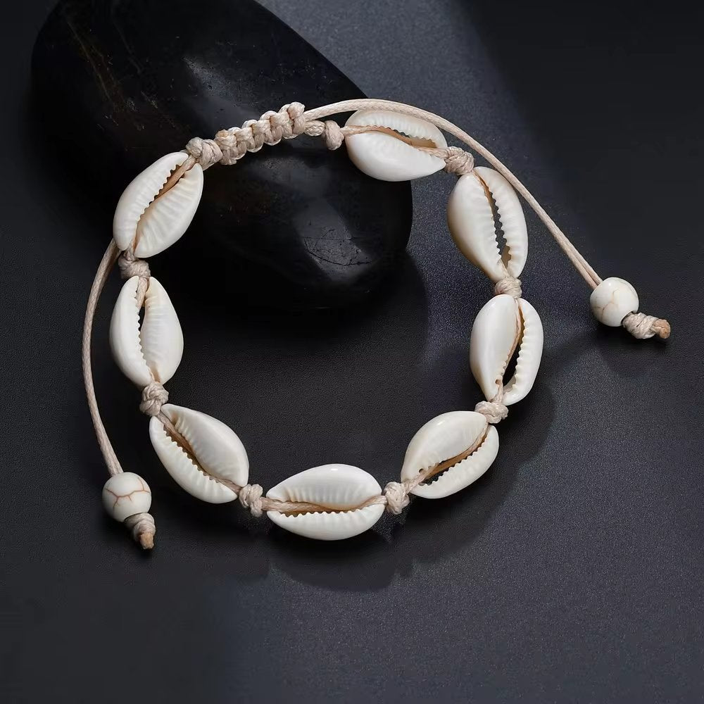 Adjustable Multi Shell Bracelets