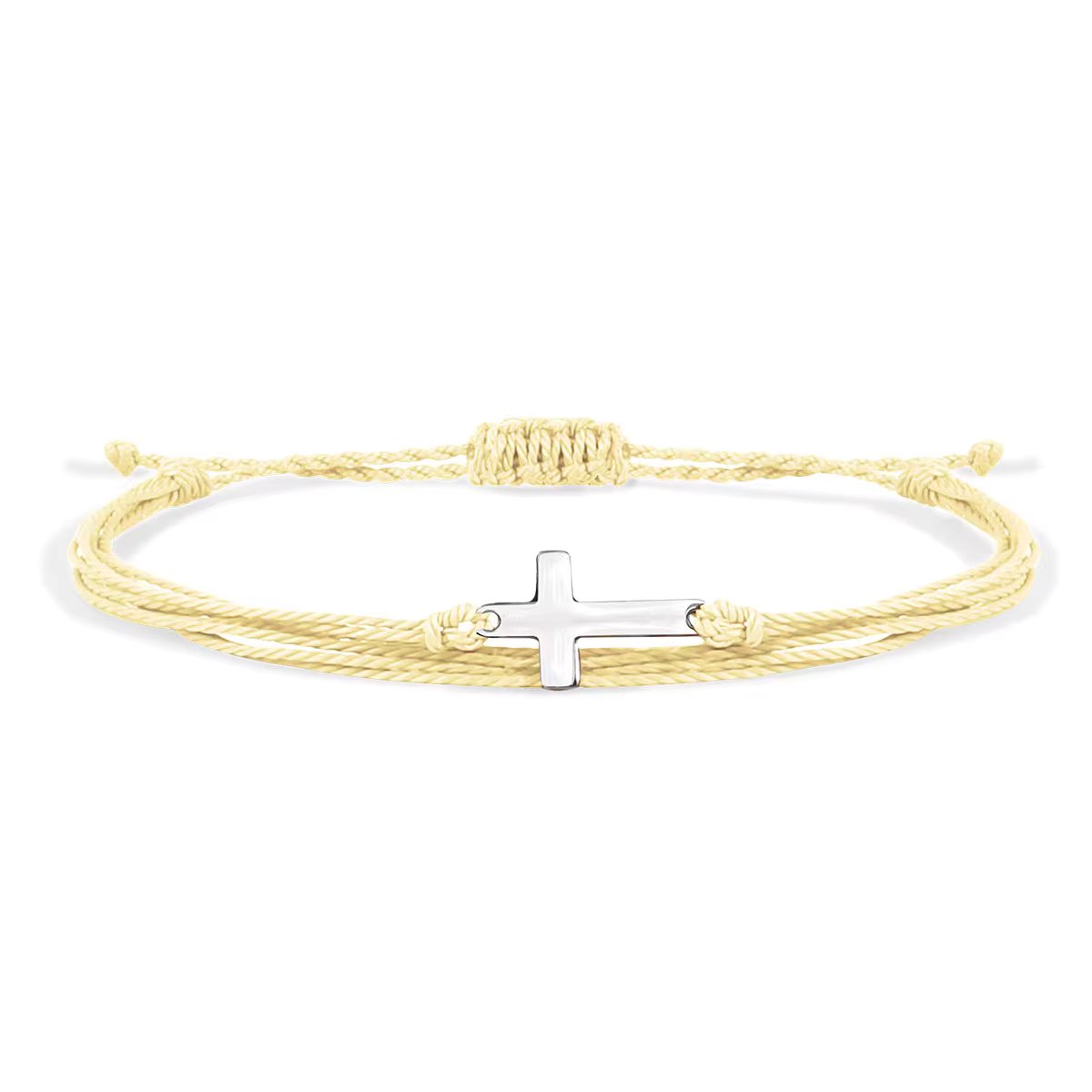 Corded Cross Adjustable Bracelets