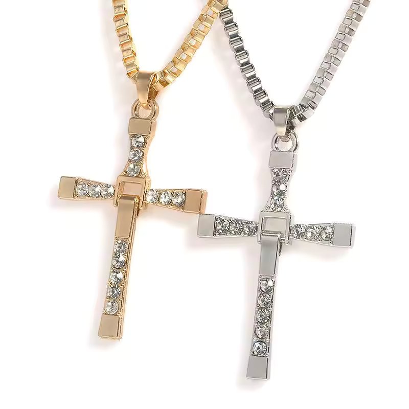 Foxy Alloy Cross Necklace