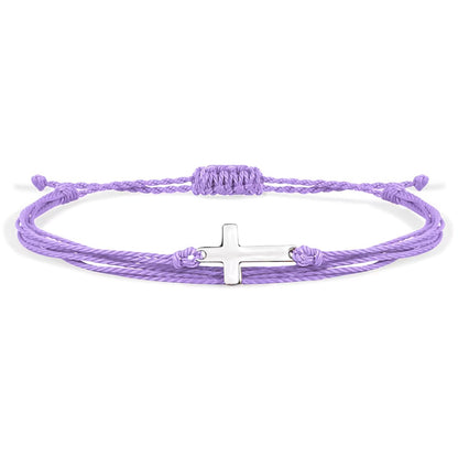 Corded Cross Adjustable Bracelets