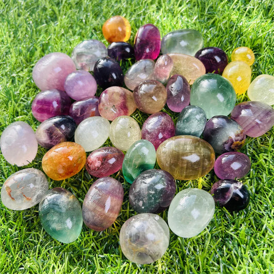 Mixed Fluorite Crystal Tumblestones