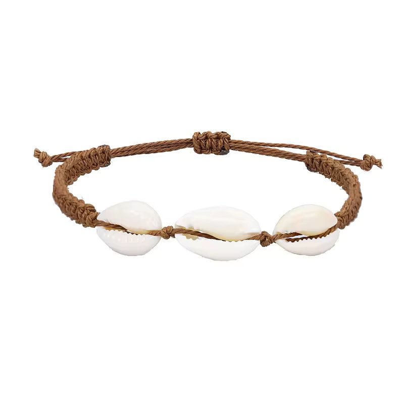 Adjustable Woven Shell Bracelets