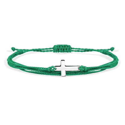 Corded Cross Adjustable Bracelets