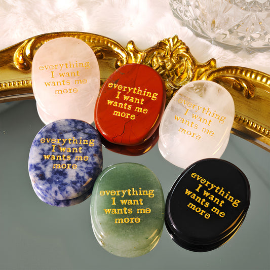 Engraved Crystal Thumbstone