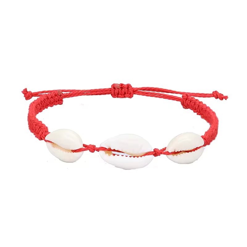 Adjustable Woven Shell Bracelets