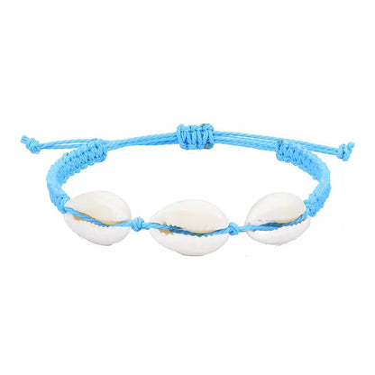 Adjustable Woven Shell Bracelets