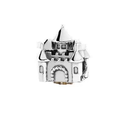 Chunky Castle Silver Charm
