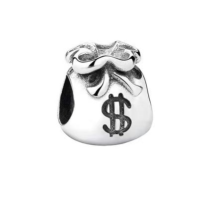 Silver Money Bag Charm