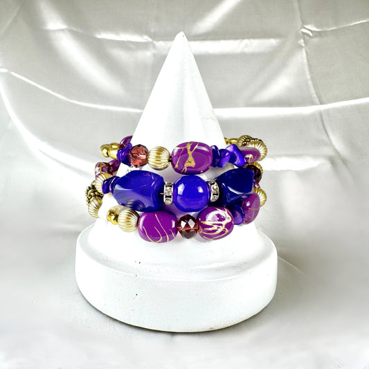 Purple Spiral Bracelet