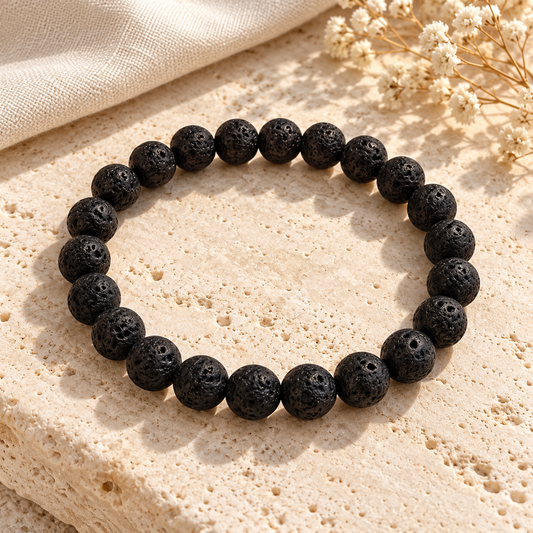 LAVA STONE Crystal Beaded Bracelets