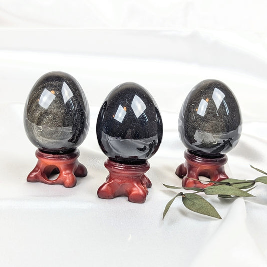 Gold Sheen Obsidian Crystal  Eggs (Small)