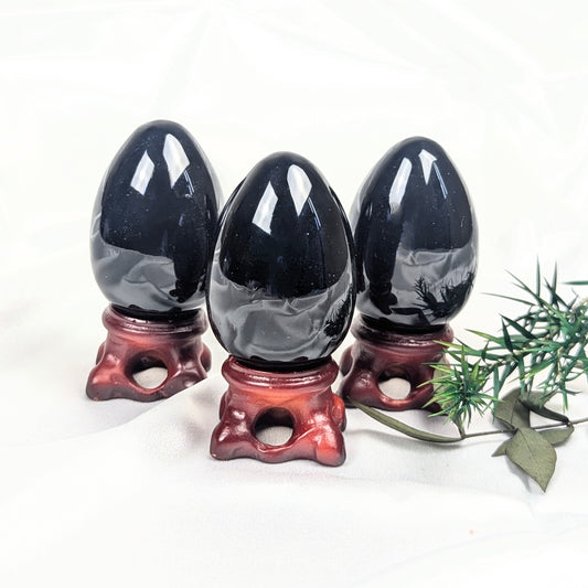 Black Obsidian  Crystal Eggs (Small)