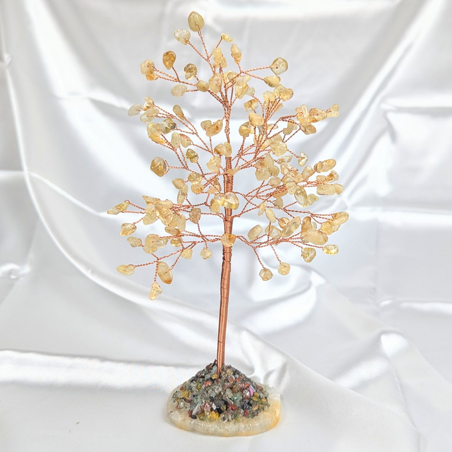 Medium Heat Treated Citrine Crystal Chip Gem Tree