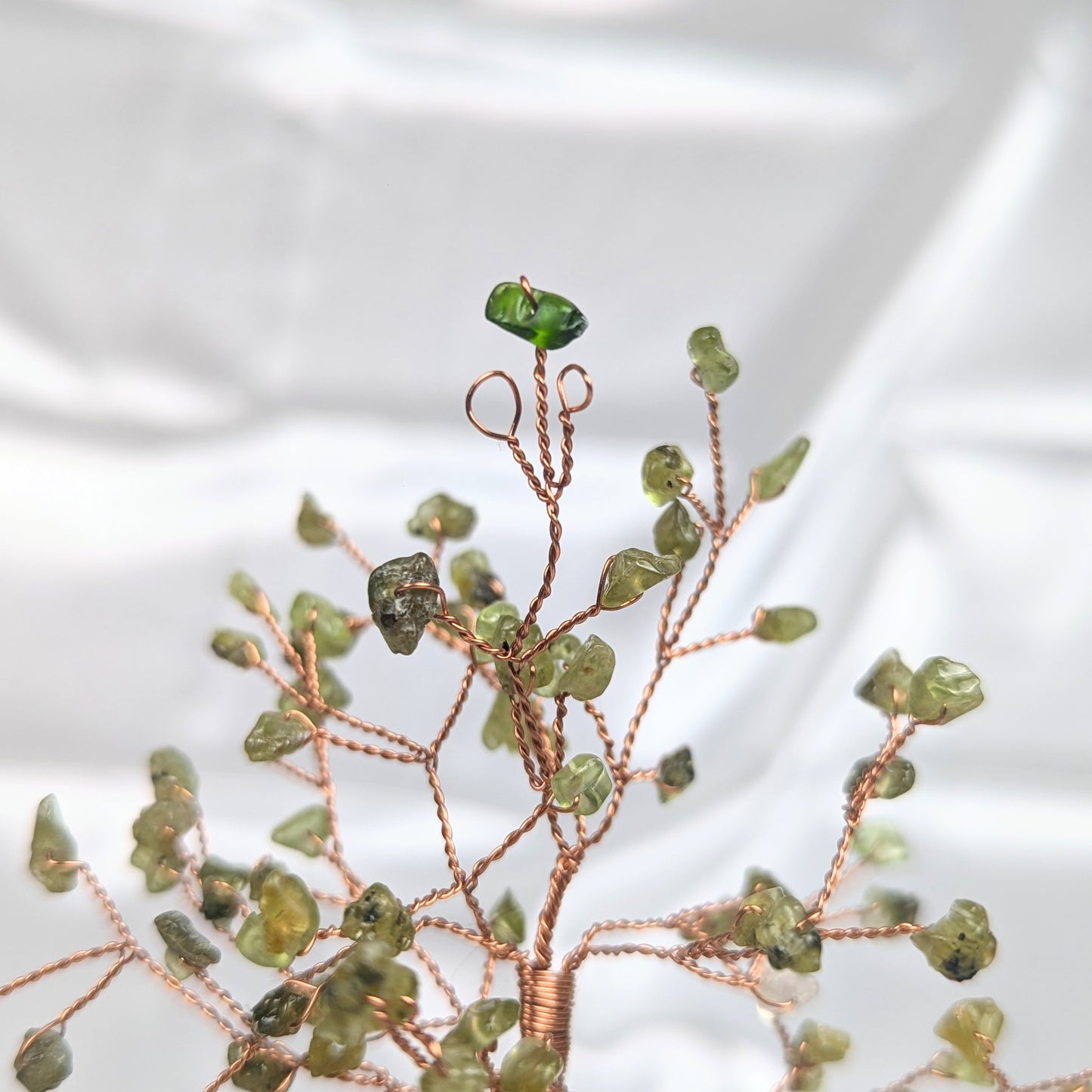 Medium Peridot Crystal Chip Gem Tree