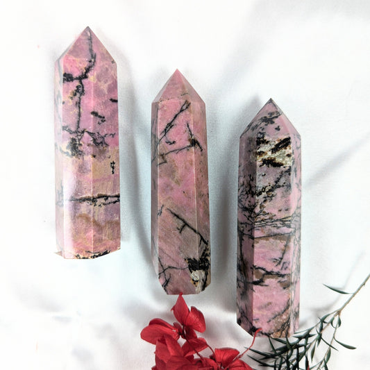 Rhodonite Crystal Point