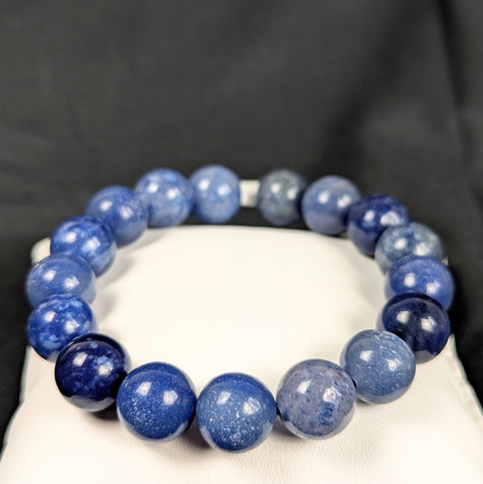 Blue Aventurine Crystal Beaded Bracelets - 12mm