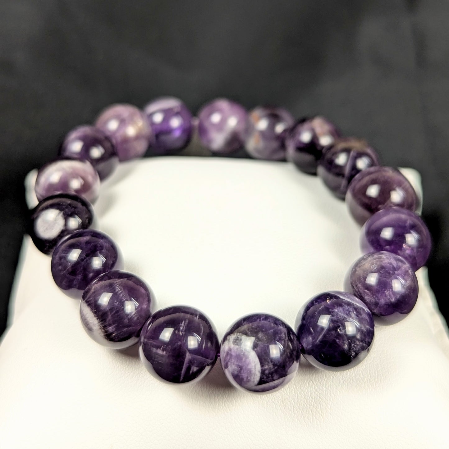 Dream Amethyst Crystal Beaded Bracelets - 12mm