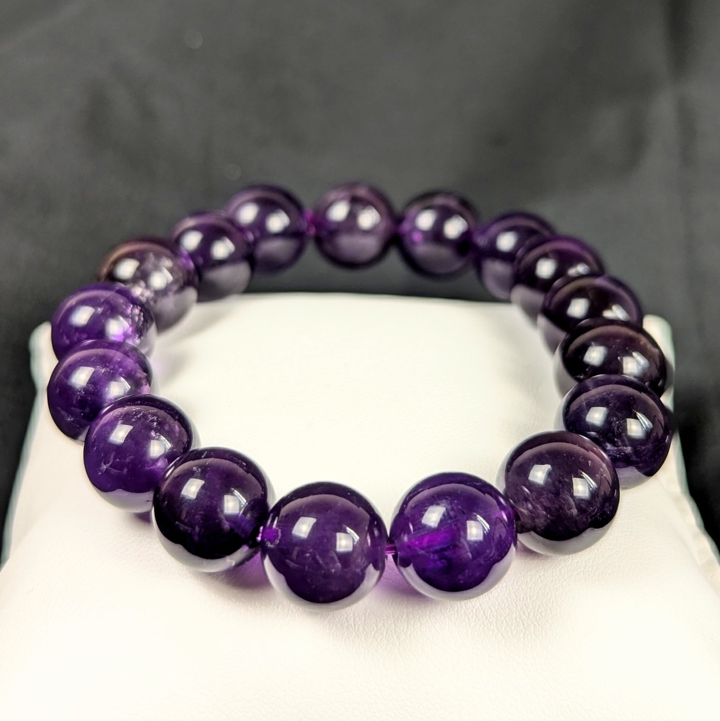 Amethyst Crystal Beaded Bracelets - 12mm