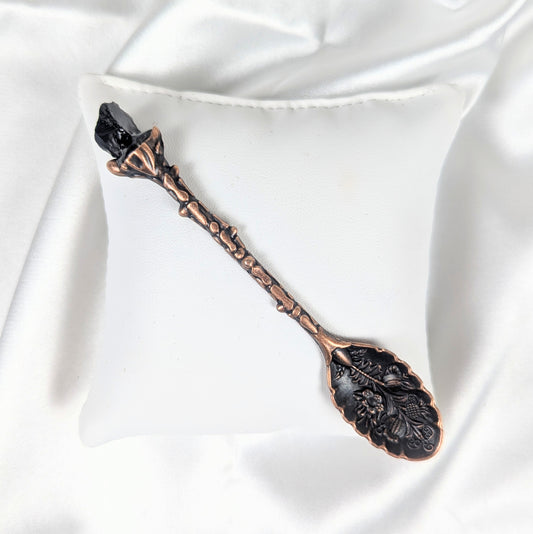 Black Obsidian Crystal Teaspoon