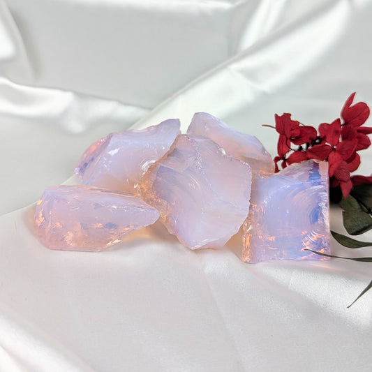 Rough Pink Opalite Crystal (MANMADE)