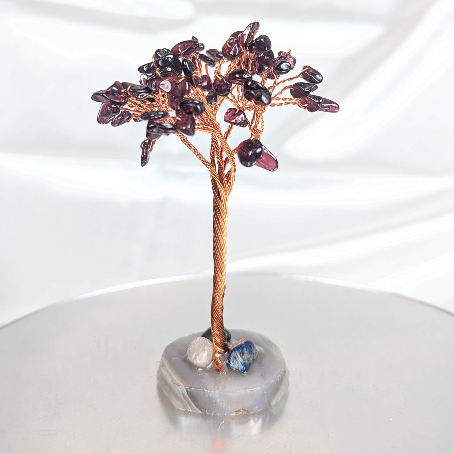 Small Garnet Crystal Chip Gem Tree