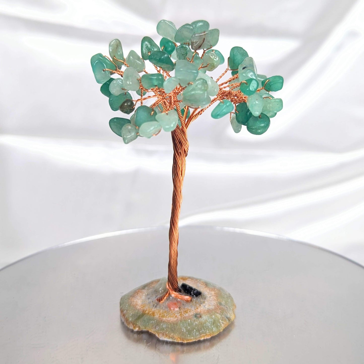 Small Green Aventurine Crystal Chip Gem Tree