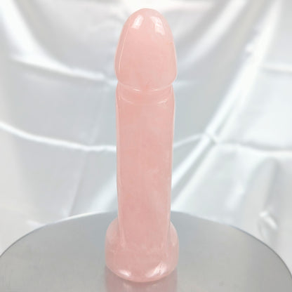 XL Rose Quartz Crystal Penis