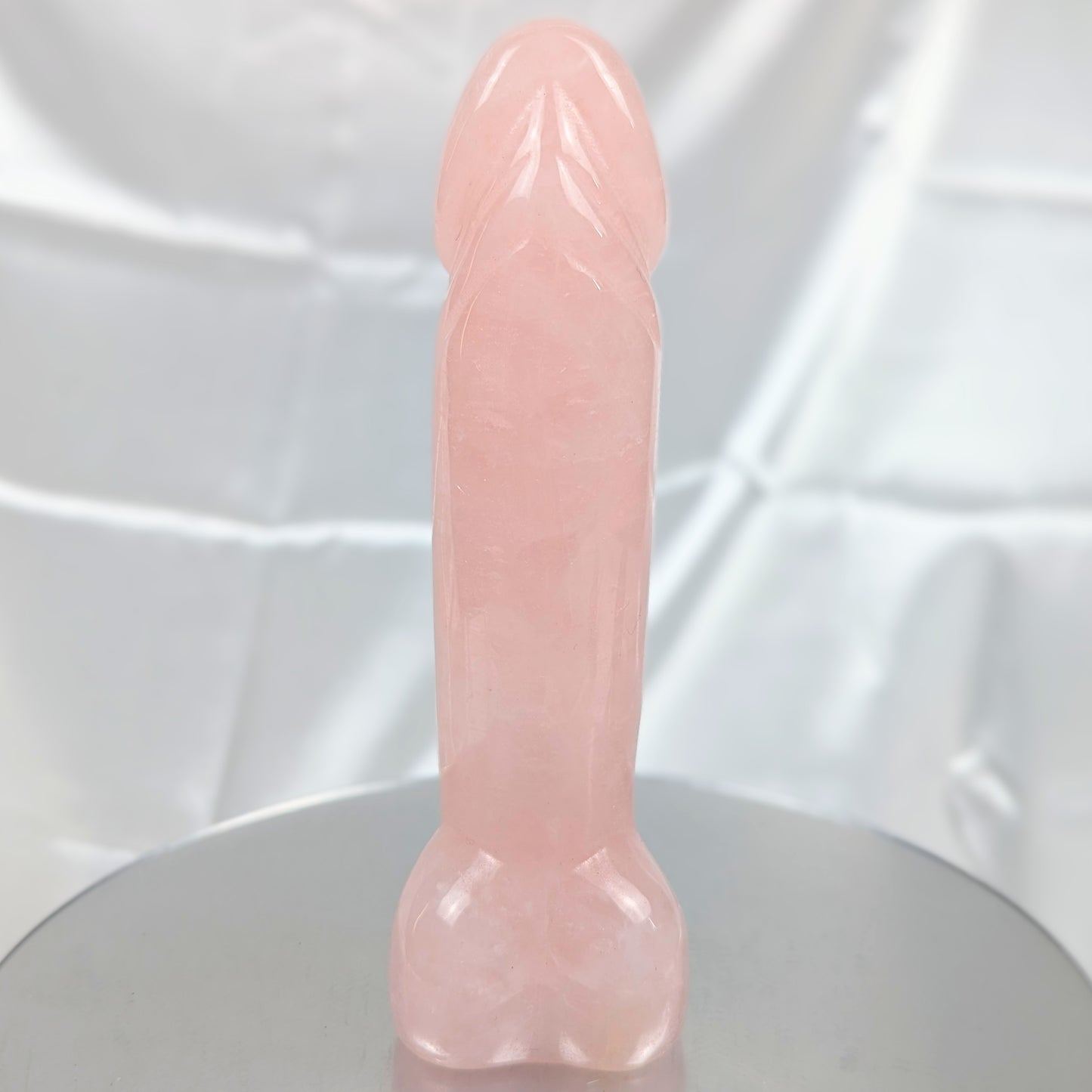XL Rose Quartz Crystal Penis